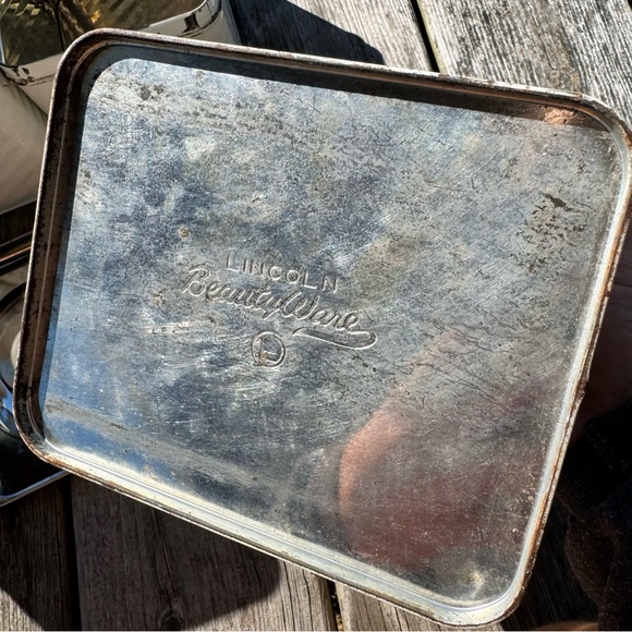 Vintage Set Of Four Lincoln Beautyware Kitchen Canisters - Picture 6 of 6
